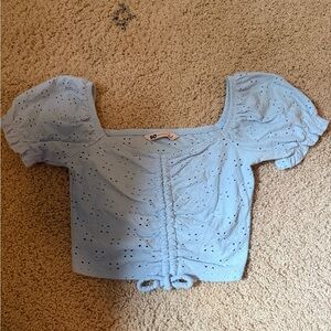 SO Blue Crop Top
